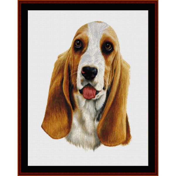 Counted Cross Stitch Pattern by Cross Stitch Collectibles depicting a Bassett Hound