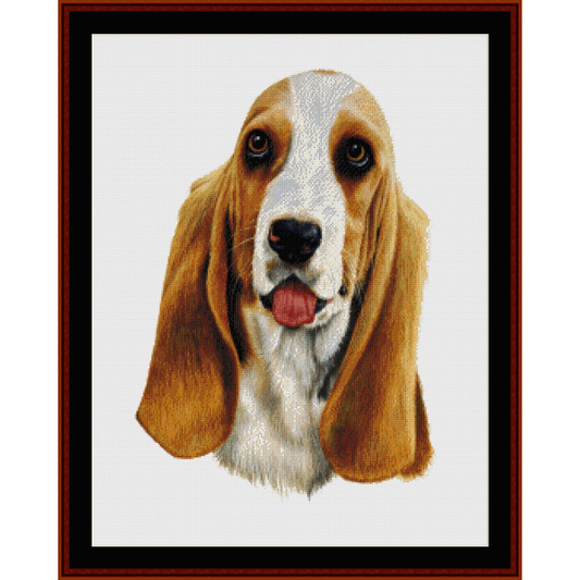 Counted Cross Stitch Pattern by Cross Stitch Collectibles depicting a Bassett Hound