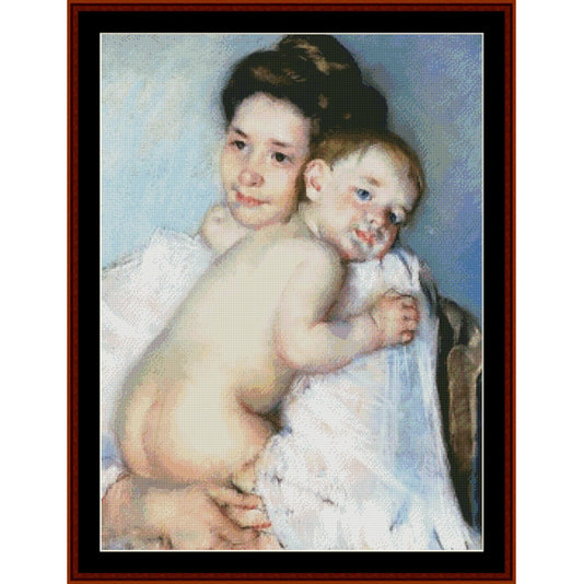 Berthe Holding Her Baby by Mary Cassatt