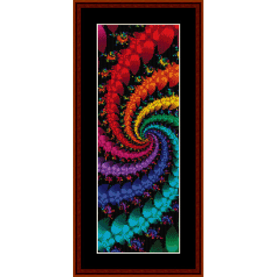 Colorful abstract Counted Cross Stitch Pattern by Cross Stitch Collectibles