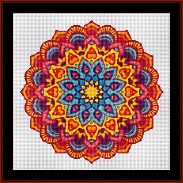 Counted Cross Stitch Pattern: Mandala 85 - Cross Stitch Collectibles