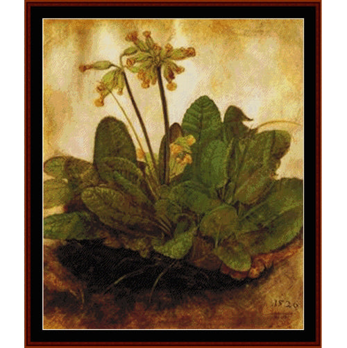 Counted Cross Stitch Pattern - Primula, 1520 by Albrecht Durer - Cross Stitch Collectibles