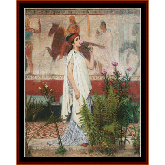 Counted Cross Stitch Pattern: A Greek Woman by Lawrence Alma-Tadema – Cross Stitch Collectibles