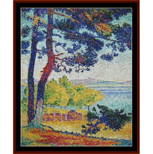 Counted Cross Stitch Pattern – Afternoon at Pardigon - H.E. Cross - Cross Stitch Collectibles