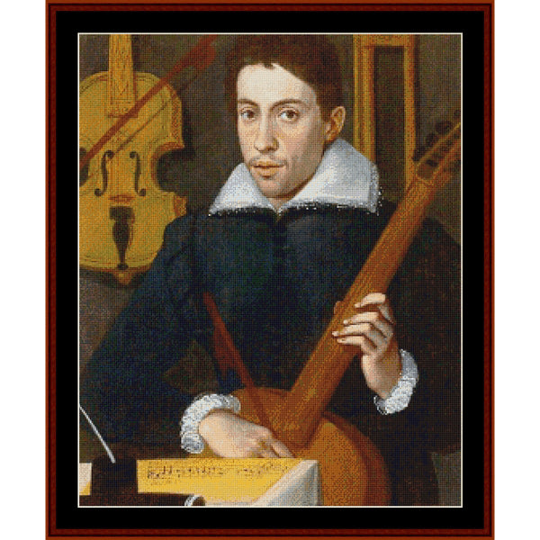 Counted Cross Stitch Pattern: Claudio Monteverdi - Cross Stitch Collectibles