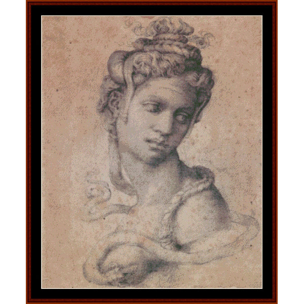 Counted Cross Stitch Pattern – Cleopatra by Michelangelo - Cross Stitch Collectibles