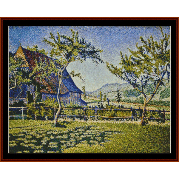 Counted Cross Stitch Pattern – Comblat Castle by Paul Signac - Cross Stitch Collectibles