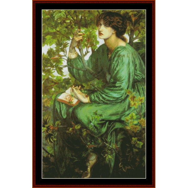 Counted Cross Stitch Pattern – Day Dreamer by Dante Gabriel Rossetti - Cross Stitch Collectibles