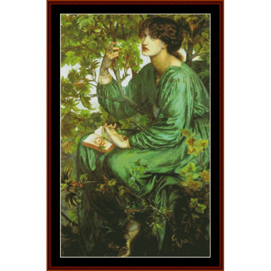 Counted Cross Stitch Pattern – Day Dreamer by Dante Gabriel Rossetti - Cross Stitch Collectibles