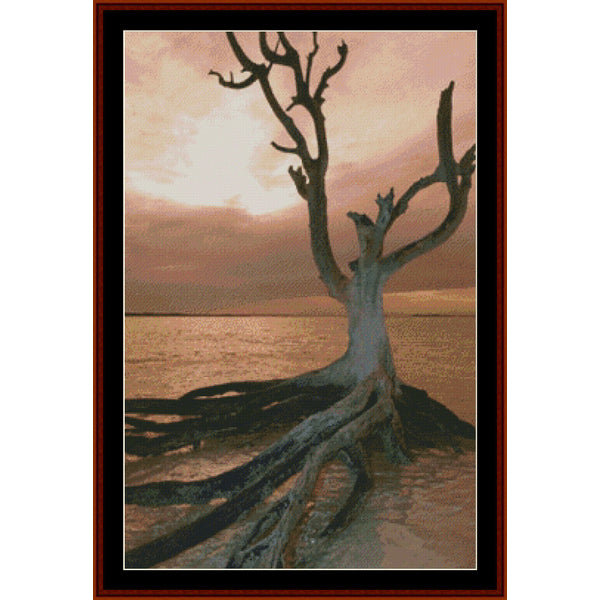 Counted Cross Stitch Pattern – Dead Tree on Harbour Island - Cross Stitch Collectibles