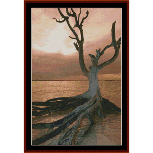 Counted Cross Stitch Pattern – Dead Tree on Harbour Island - Cross Stitch Collectibles
