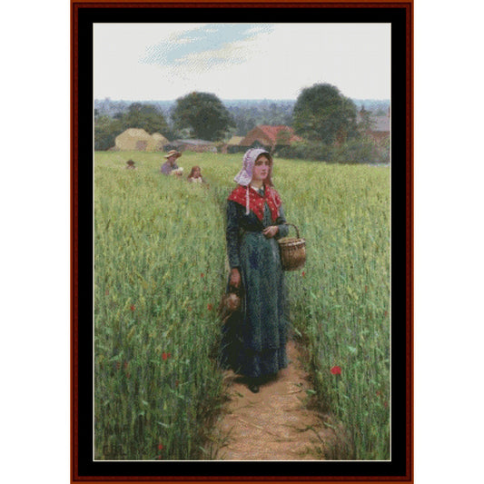 Counted Cross Stitch Pattern – Dinnertime by Frederick Leighton - Cross Stitch Collectibles