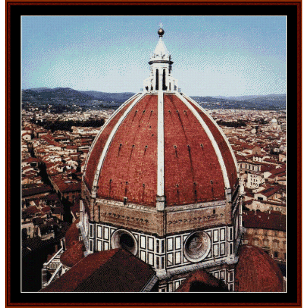 Counted Cross Stitch Pattern by Cross Stitch Collectibles featuring the dome of a cathedral