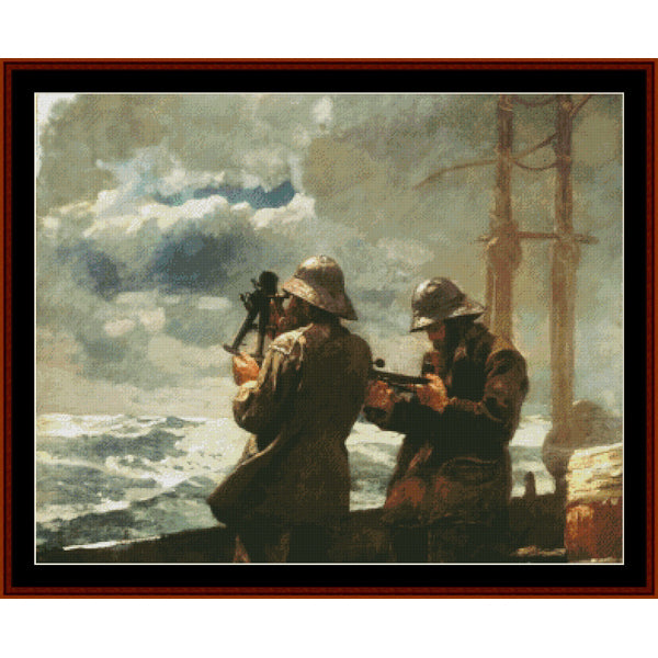 Counted Cross Stitch Pattern – Eight Bells by Winslow Homer - Cross Stitch Collectibles
