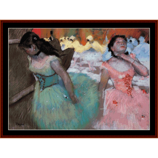 Counted Cross Stitch Pattern by Cross Stitch Collectibles depicting ballet dancers