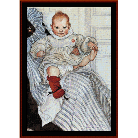Counted Cross Stitch Pattern by Cross Stitch Collectibles  depicting a child in historical clothing