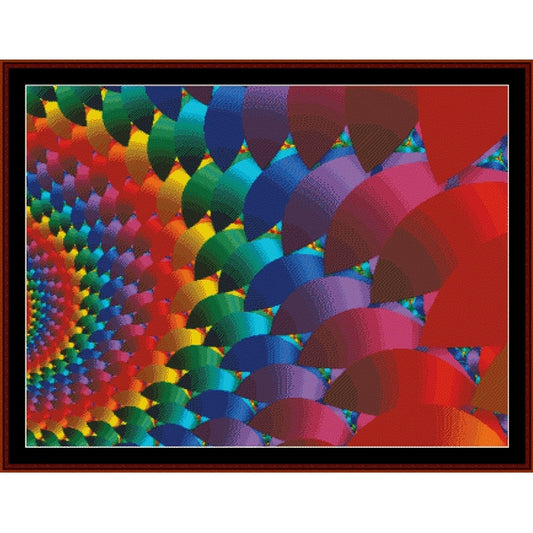 Colorful abstract Counted Cross Stitch Pattern by Cross Stitch Collectibles