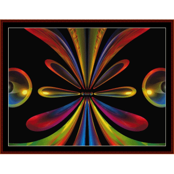 Create stunning artwork with our counted cross stitch pattern. Our Fractal design is easy to read and perfect for all skill levels. Download yours now!  