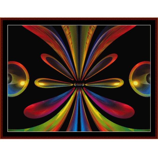 Create stunning artwork with our counted cross stitch pattern. Our Fractal design is easy to read and perfect for all skill levels. Download yours now!  