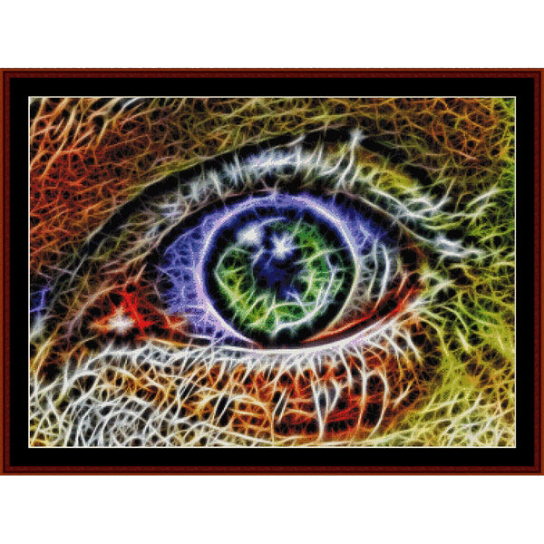Colorful abstract Create stunning artwork with our counted cross stitch pattern