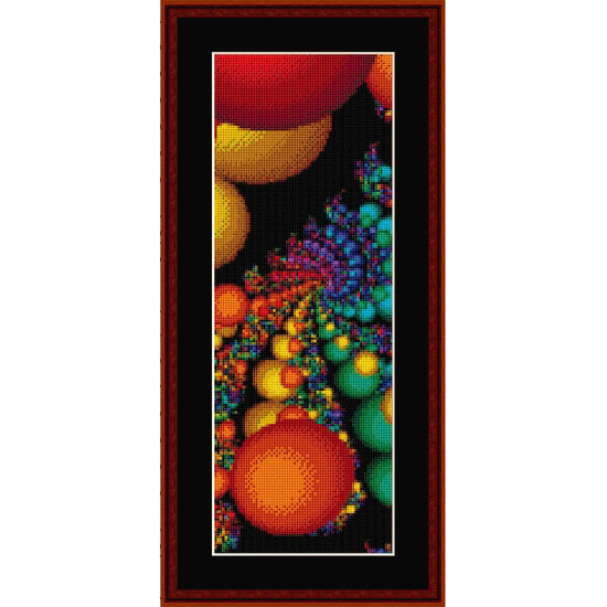 Colorful abstract art Counted Cross Stitch Pattern by Cross Stitch Collectibles 