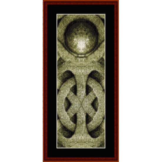 Counted Cross Stitch Pattern by Cross Stitch Collectibles with Celtic knot design and central circle
