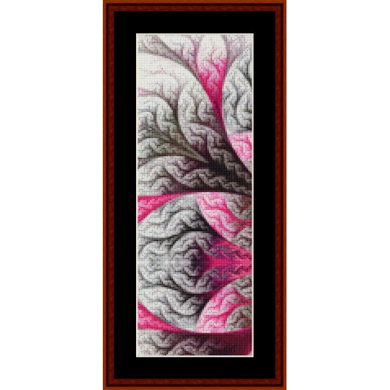 Counted Cross Stitch Pattern by Cross Stitch Collectibles with pink and gray pattern