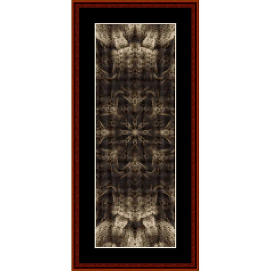 Counted Cross Stitch Pattern by Cross Stitch Collectibles with a brown  geometric pattern