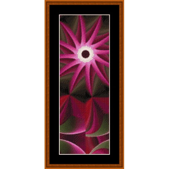Counted Cross Stitch Pattern by Cross Stitch Collectibles - abstract art with pink and red patterns 
