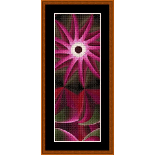 Counted Cross Stitch Pattern by Cross Stitch Collectibles - abstract art with pink and red patterns 