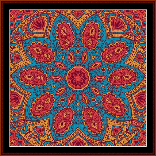 Counted Cross Stitch Pattern by Cross Stitch Collectibles - paisley mandala design