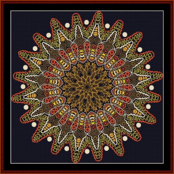 Mandala Counted Cross Stitch Pattern by Cross Stitch Collectibles