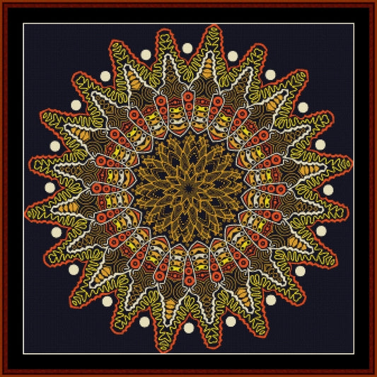 Mandala Counted Cross Stitch Pattern by Cross Stitch Collectibles