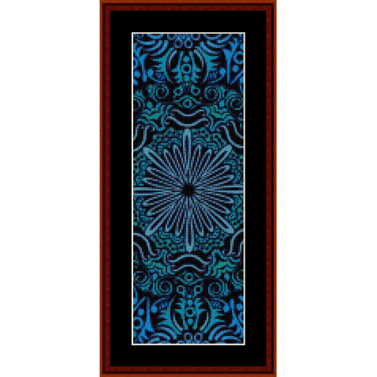 Decorative blue Counted Cross Stitch Pattern by Cross Stitch Collectibles