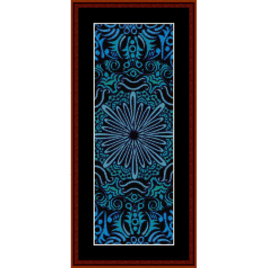Decorative blue Counted Cross Stitch Pattern by Cross Stitch Collectibles