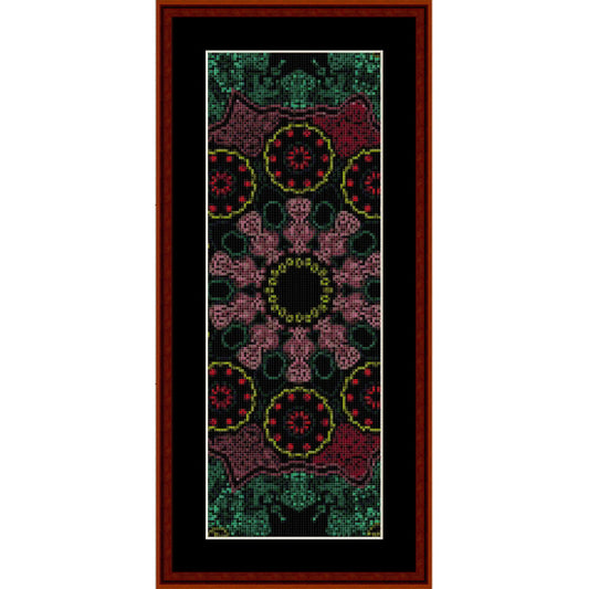 Counted Cross Stitch Pattern: Fractal 535 Bookmark - Cross Stitch Collectibles