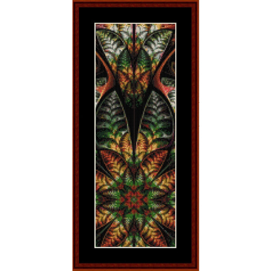 Decorative Counted Cross Stitch Pattern by Cross Stitch Collectibles with a colorful geometric design