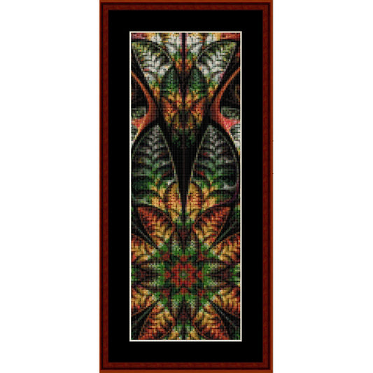Decorative Counted Cross Stitch Pattern by Cross Stitch Collectibles with a colorful geometric design