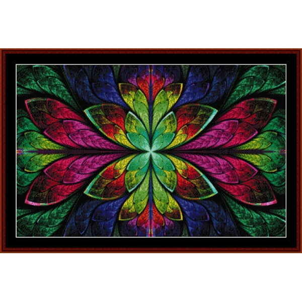 Colorful abstract Counted Cross Stitch Pattern by Cross Stitch Collectibles