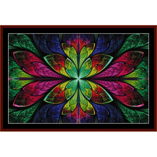 Colorful abstract Counted Cross Stitch Pattern by Cross Stitch Collectibles