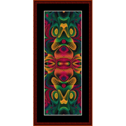 Colorful abstract Counted Cross Stitch Pattern by Cross Stitch Collectibles