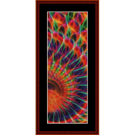 Colorful spiral  Counted Cross Stitch Pattern by Cross Stitch Collectibles background