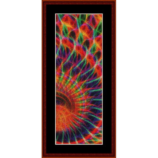 Colorful spiral  Counted Cross Stitch Pattern by Cross Stitch Collectibles background
