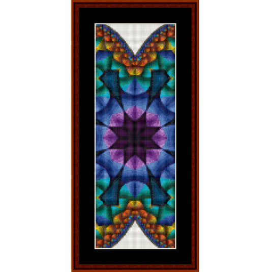 Colorful geometric bookmark Counted Cross Stitch Pattern by Cross Stitch Collectibles 