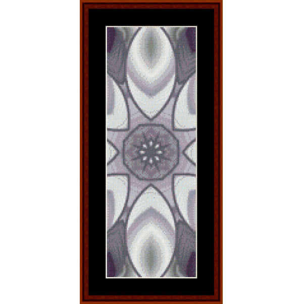 Counted Cross Stitch Pattern by Cross Stitch Collectibles with a black and white geometric pattern