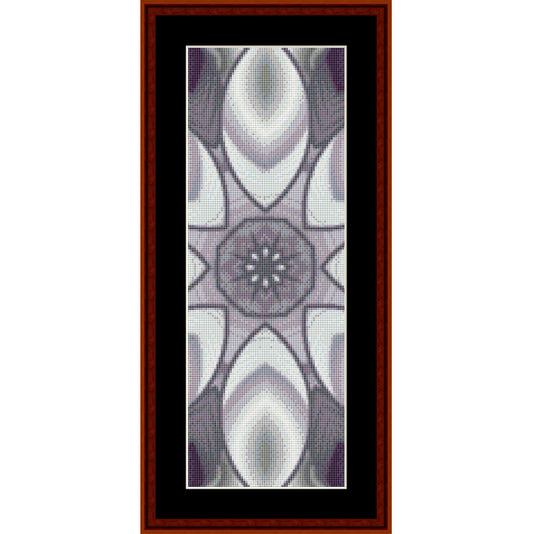 Counted Cross Stitch Pattern by Cross Stitch Collectibles with a black and white geometric pattern