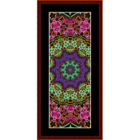Decorative Counted Cross Stitch Pattern by Cross Stitch Collectibles with colorful geometric design