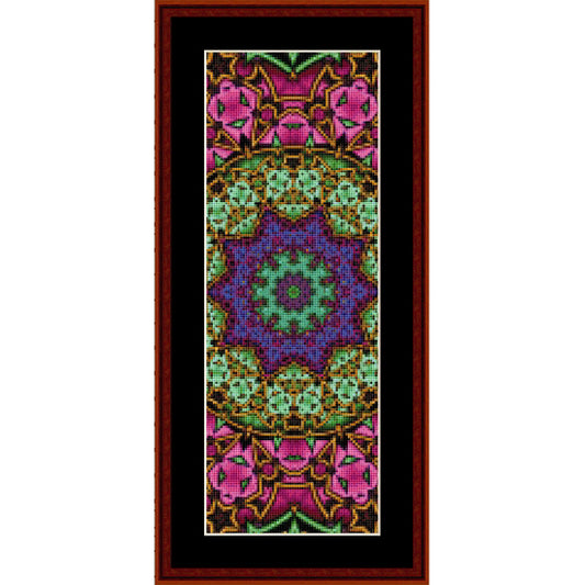 Decorative Counted Cross Stitch Pattern by Cross Stitch Collectibles with colorful geometric design
