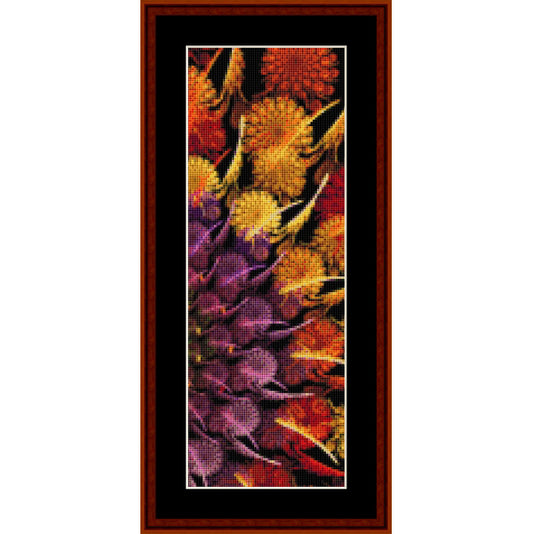 Counted Cross Stitch Pattern by Cross Stitch Collectibles of colorful leaves