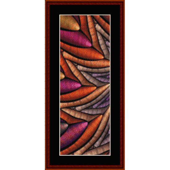 Colorful abstract Counted Cross Stitch Pattern by Cross Stitch Collectibles